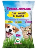 Трава для кошек и собак "Травка-муравка" 100гр(50шт)(Сиб Сад) 4603740998536