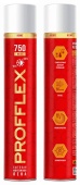 Пена монтажная Profflex СТД Maxi 65 Плюс всезезонная бытовая (красный баллон)750мл*12 (70273)