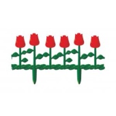Ограждение "ЦВЕТНИК №1" (620Х290) (6шт.) М613 *5 тюльпаны (Альтернатива)