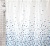 Шторка для ванной, Aquadomer, п/э 170*180см, плотн 50гр,10 колец, Синяя мозаика на белом (ХТ-005)