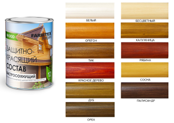 Состав защитно-красящий быстросохнущий 0,75 л бесцветный (Farbitex Профи Good For Wood) (4300008466)