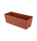 Ящик для растений "Изюминка" 12л с поддоном коричневый*14 М3355 (Альтернатива) 